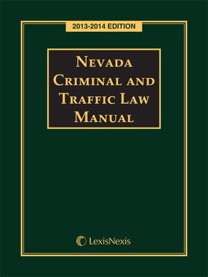 cover image of Nevada Criminal and Traffic Laws
